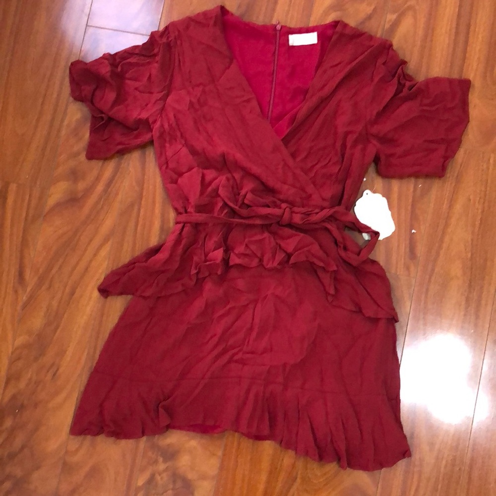 Red Ruffle Dress